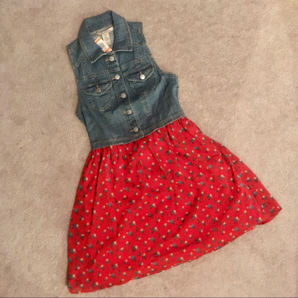 American Rag Denim Bodice Sleeveless Dress